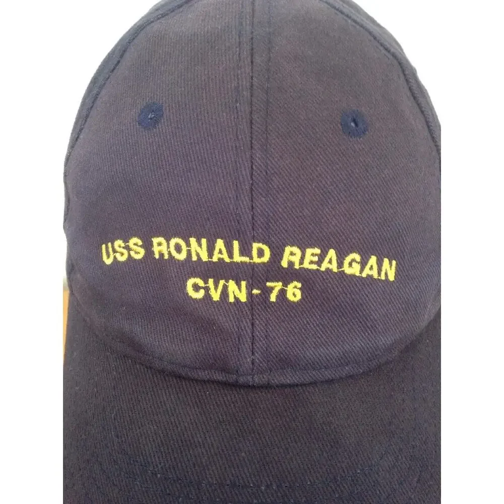 USS Ronald Reagan CVN 76 US Navy Supercarrier Ship Baseball Hat Cap Strapback